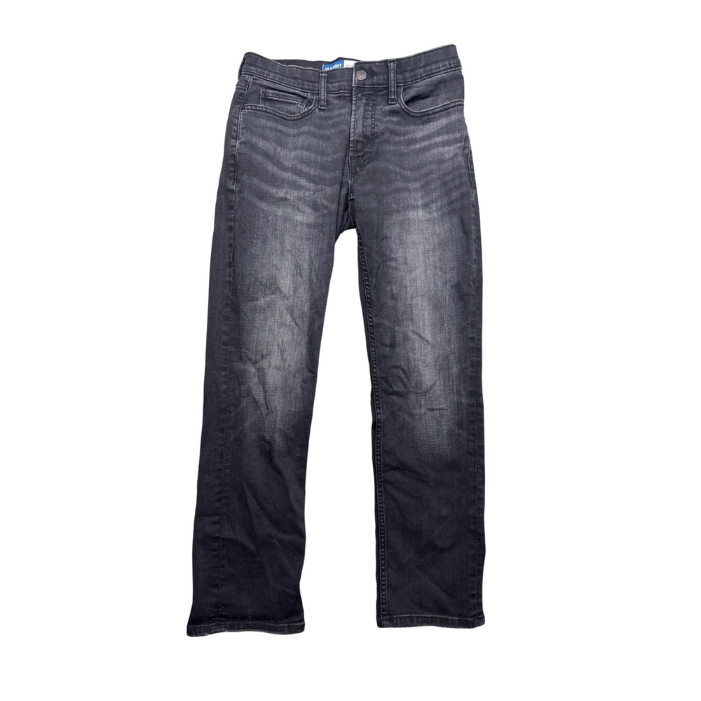 Old Navy 360 Stretch Straight Leg Jeans Mens 30x30 Faded Black Denim